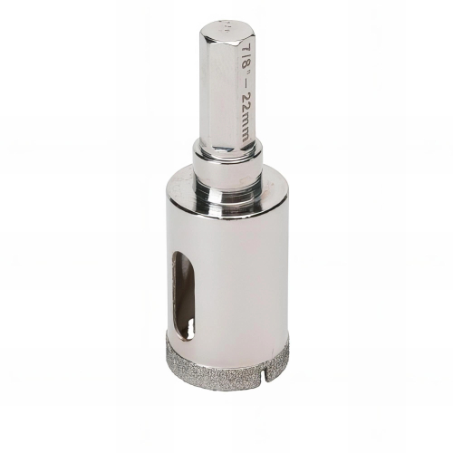 Trépan diamant à eau D.10 x 35 mm sur tige - Céramique/Grès/Granit - 11101402 - Sidamo