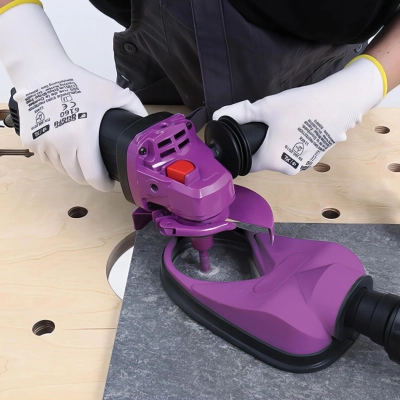 Guide de perçage avec aspiration pour trépans diamantés GASP 72 2