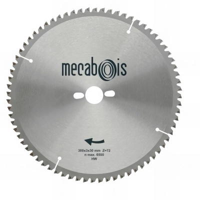 Lame carbure NE2 D. 300 x 3 x 30 mm Z 72 TP Nég. - Alu/Zinc/Plastique - 290183 - Sidamo