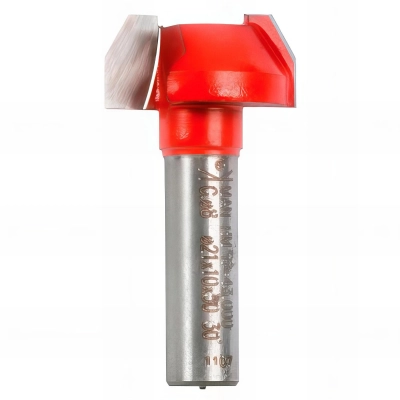 Mèche à affleurer droite et chanfrein 30° Q. 6 x D. 21 x Lt. 50 mm - 600103 - Sidamo