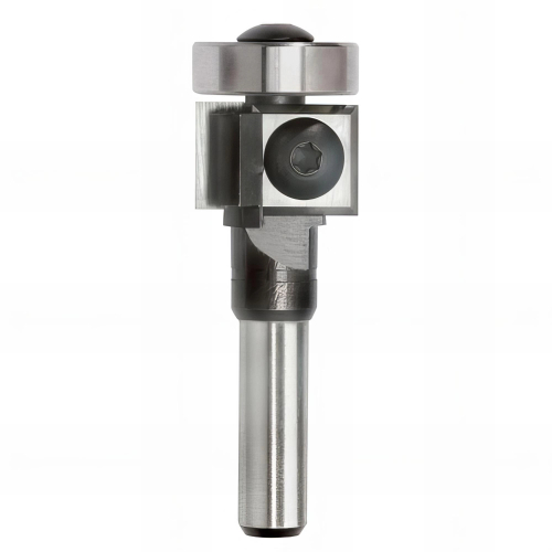 Mèche à affleurer 2 plaquettes Q. 8 x D. 19 x Lt. 77 mm + Guide à billes - 625015 - Sidamo
