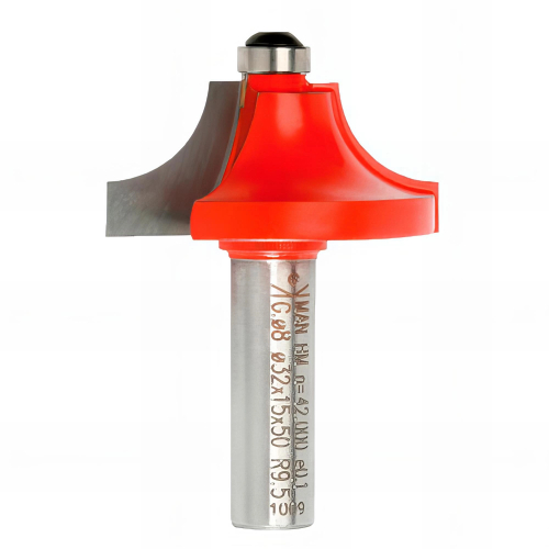 Mèche 1/4 de rond Q. 8 x D. 29 x Lt. 50 mm + Guide à billes D. 7 mm - 690135 - Sidamo