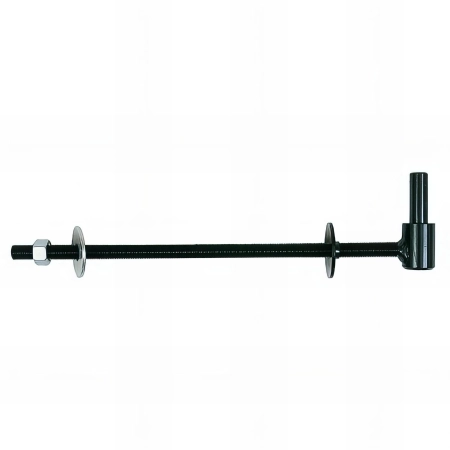 25 Gonds de volet traversant D. 12 x 300 mm - Clav. D. 14 mm - Simple volet - Noir