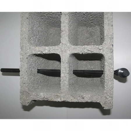 25 Gonds de volet traversant D. 12 x 300 mm - Clav. D. 14 mm - Simple volet - Noir