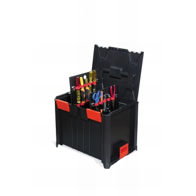 Coffret BoxOnBox 3 L. 400 x l. 300 x Ht. 312 mm (intérieur) avec séparateurs - BOXSSC3P22 - Alsafix