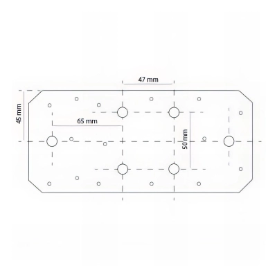 Connecteur plat avec trous (L x l x ép) 200 x 90 x 3,0 mm - AL-CP200090 - Alsafix 2