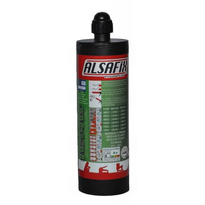 Cartouche de scellement chimique Polyester grise PE50-PRO 400 ml - PE50400 - Alsafix