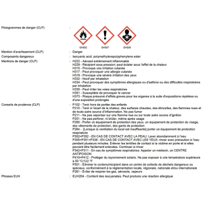 Mousse polyuréthane manuelle ALSAMOUSSE M 750 ml - PO08139 - Alsafix 2