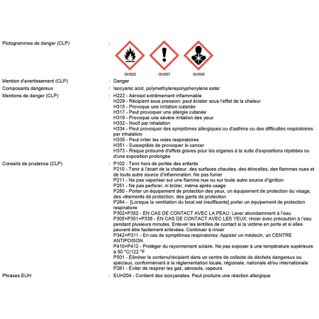Mousse polyuréthane manuelle ALSAMOUSSE M 750 ml - PO08139 - Alsafix