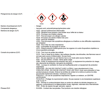 Mousse polyuréthane manuelle ALSAMOUSSE CF B1 coupe feu 750 ml - PO08141 - Alsafix 2
