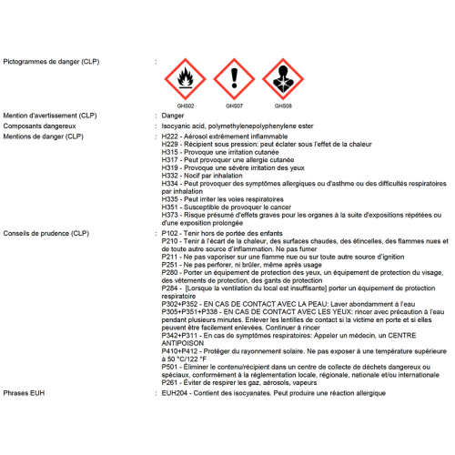 Mousse polyuréthane pistolable ALSAMOUSSE FLEX 750 ml - PO08144 - Alsafix