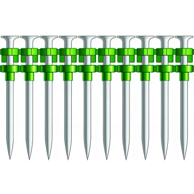 700 clous béton C4-25 D. 2,6/6,3 x L. 25 mm + 1 cartouche de gaz C4 - PO65010 Alsafix