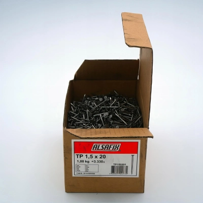 Pointe lisse en vrac tête plate (TP) 1,5 x 20 mm - 1 Kg - TP150201 Alsafix 2