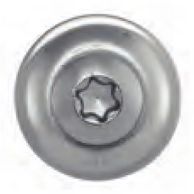 100 vis à bois de ferblanterie VBJ + joint EDPM D. 4,5 x 80 mm x TX20 - Inox A2 - VBJ45080 - Alsafix 2