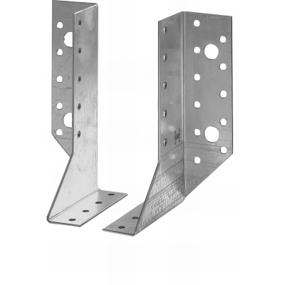 Sabot de charpente à ailes extérieures à 2 éléments (PxlxHxép) 80 x 30 x 98 x 2,0 mm - AL-2SE30098 - Alsafix