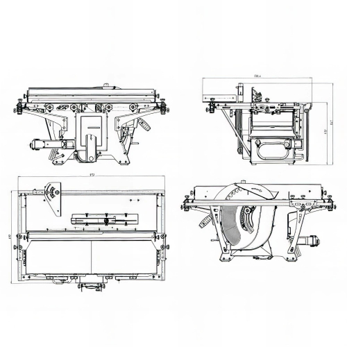 Combinée à bois 3 opérations - lame D. 315 mm - 2 500 W - 230 V