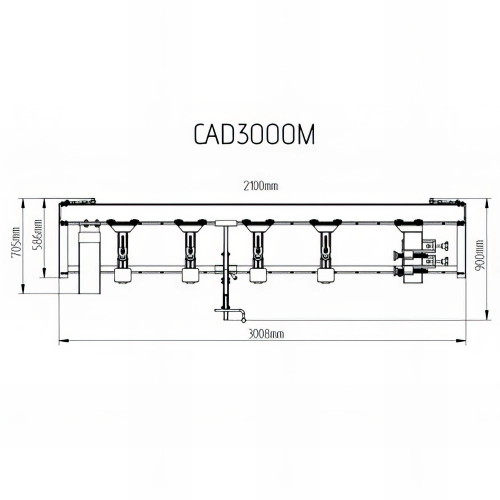 Cadreuse à serrage mécanique avec presse à cadre 4 vérins - 2 500 x 1 500 mm