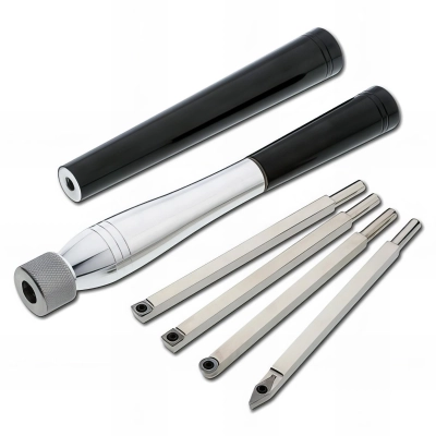 Coffret 4 gouges à plaquettes interchangeables + accessoires L. 483 à 597 mm