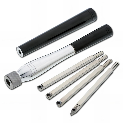 Coffret 4 gouges à plaquettes interchangeables + accessoires L. 483 à 597 mm