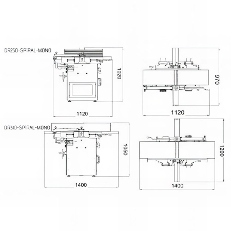Dégauchisseuse Raboteuse 310 mm - 230 V - 3 000 W