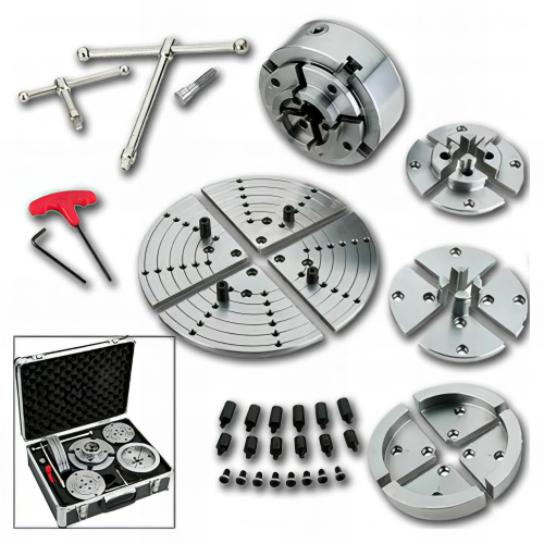 Coffret mandrin 4 mors + accessoires