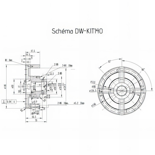 Coffret mandrin 4 mors + accessoires