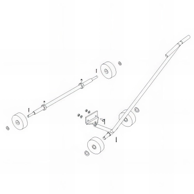 Kit de déplacement pour ponceuse à bande oscillante PCHO2600