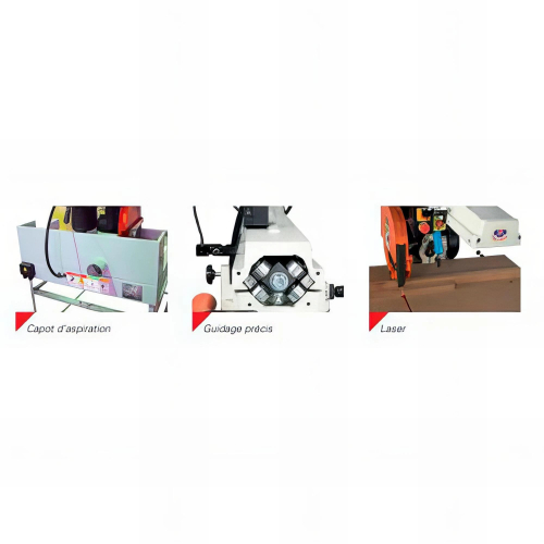 Scie radiale monophasée D. 305 mm - H. max 90 mm - 1 500 W 230 V