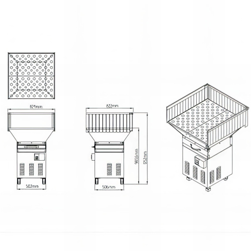 Table aspirante 1 320 m - H - 750 W 230 V