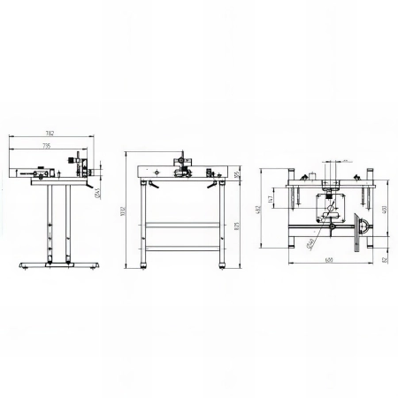 Table stationnaire pour défonceuse