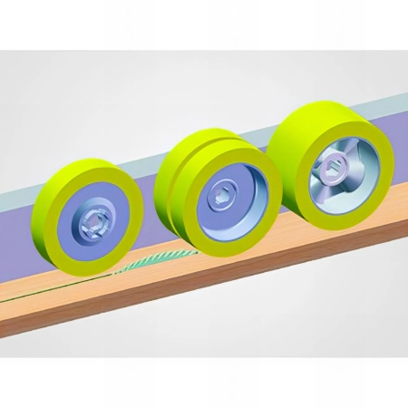 Entraîneur monophasé 3 rouleaux - bras 1 050 mm pour combinée - toupie - ponceuse - 400 W 230 V