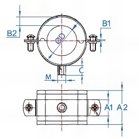 10 Colliers de serrage thermique M 8 - 10 zingué - 40 D. 159 mm