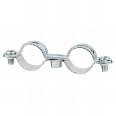 50 Colliers double M7 zingués D. 8 - 10 mm
