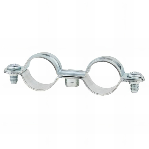 50 Colliers double M7 zingués D. 20 - 22 mm