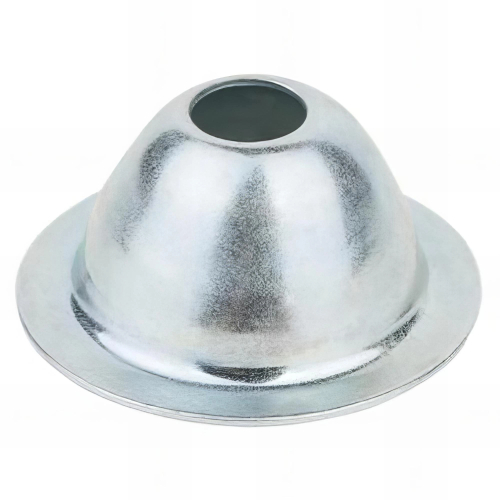 100 Rosaces coniques zinguées pour colliers D. 26 x H. 9 mm