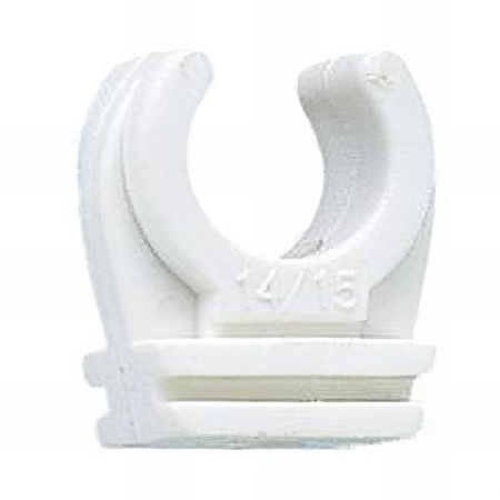 25 Clips polypropylène simple avec insert en laiton M6 - D. 32 mm