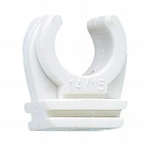 25 Clips polypropylène simple avec insert en laiton M6 - D. 35 mm