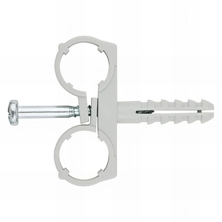 50 Multitube colliers - D. 20 mm + Chevilles double - D. 10 mm