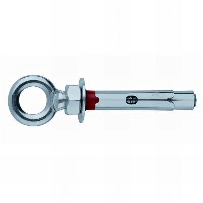 100 chevilles métalliques anti-rotation Piton forgé M6 x 45 mm (D. 8 mm) Inox A2 - ACHAA208C - Index