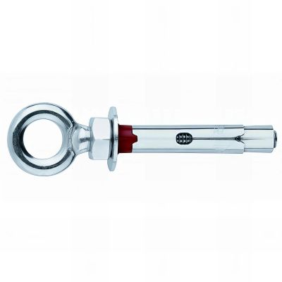 100 chevilles métalliques anti-rotation Piton forgé M8 x 60 mm (D. 10 mm) acier zingué - ACHAFO10C - Index