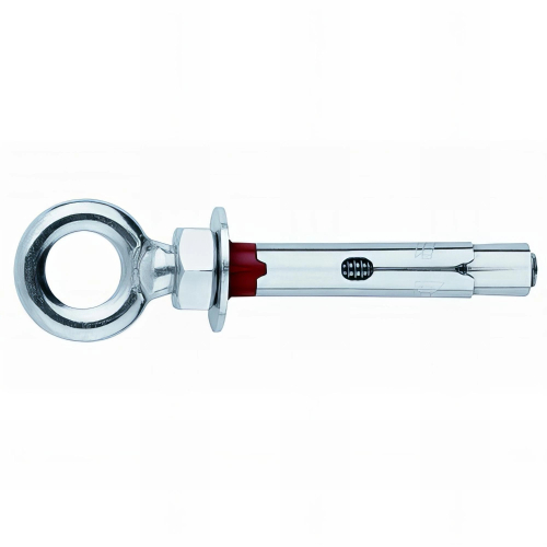100 chevilles métalliques anti-rotation Piton forgé M8 x 60 mm (D. 10 mm) acier zingué - ACHAFO10C - Index
