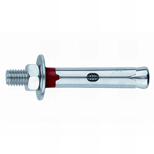 100 chevilles métalliques anti-rotation tige filetée M10 x 70 mm (D. 14 mm) acier zingué - ACHE14C - Index