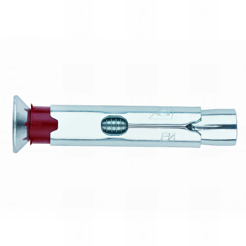 100 chevilles métalliques anti-rotation vis tête fraisée M6 x 45 mm (D. 8 mm) acier zingué - ACHTPL08C - Index
