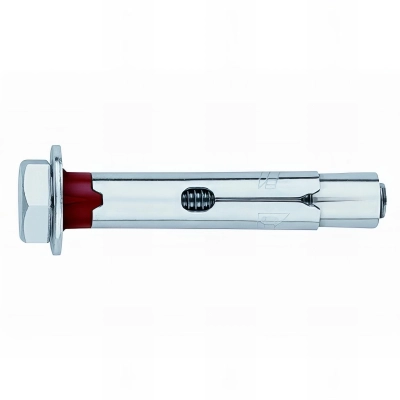 50 chevilles métalliques anti-rotation vis tête hexagonale M10 x 100 mm (D. 14 mm) acier zingué - ACHT14L - Index