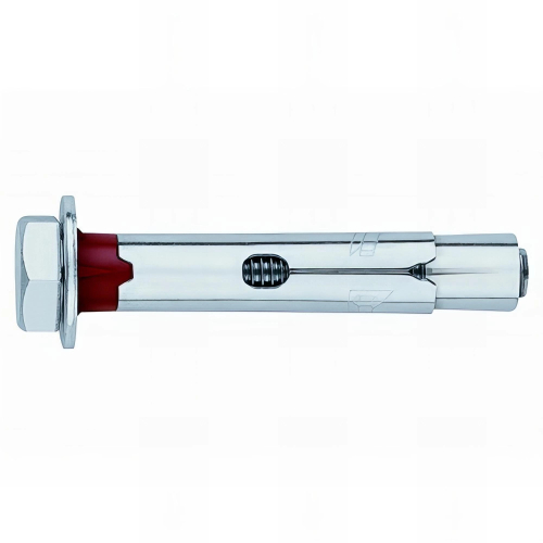200 chevilles métalliques anti-rotation vis tête hexagonale M6 x 45 mm (D. 8 mm) acier zingué - ACHT8808C - Index