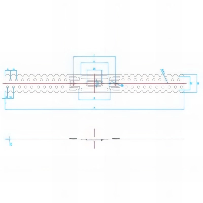 100 Ancrages en U galvanisés pour fixation de profilés L. 301 mm 2
