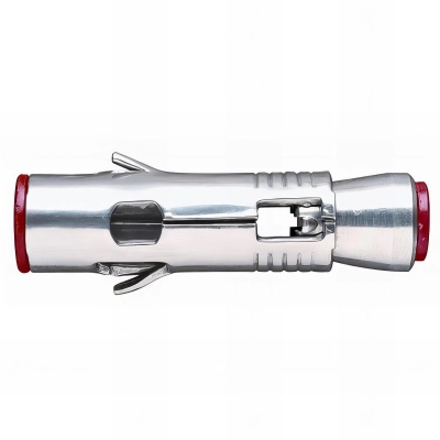 100 chevilles métalliques anti-rotation charges lourdes Douille M6 x 45 mm (D. 12 mm) Inox A2 - AHICI0645 - Index