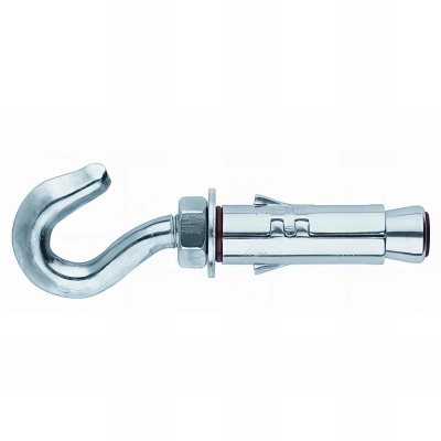 50 chevilles métalliques anti-rotation charges lourdes Crochet M8 x 55 mm (D. 14 mm) acier zingué - AHIGA0855 - Index