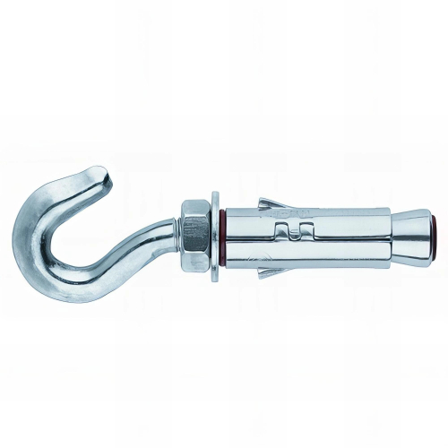 50 chevilles métalliques anti-rotation charges lourdes Crochet M8 x 55 mm (D. 14 mm) acier zingué - AHIGA0855 - Index