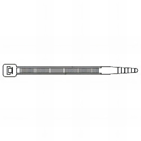 100 Colliers de serrage nylon blanc - L. 250 x l. 3,6 mm